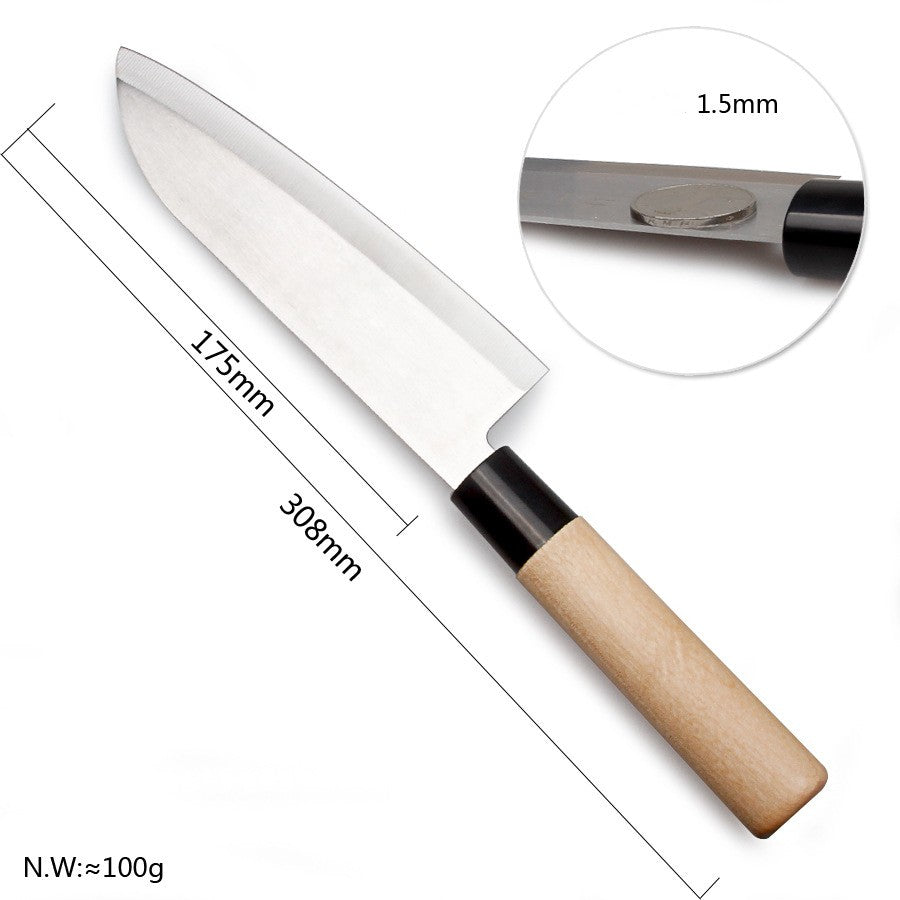 Japanese Style Chef's Knife Kitchen Knife Salmon Raw Knife Willow Blade Sashimi Knife