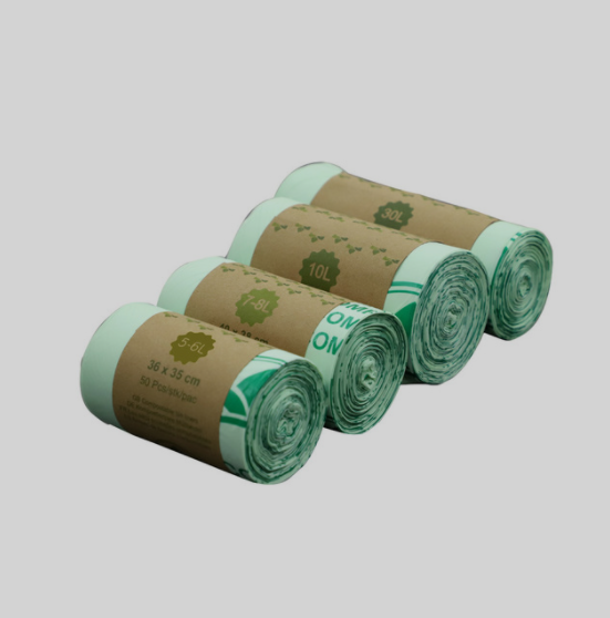 Biodegradable Garbage Bag Flat Mouth Compostable Degradable Bag