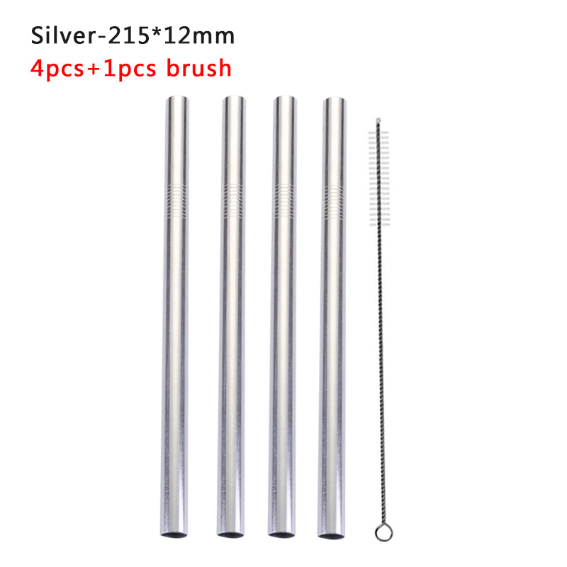 304 Stainless Steel Straw Straw Metal