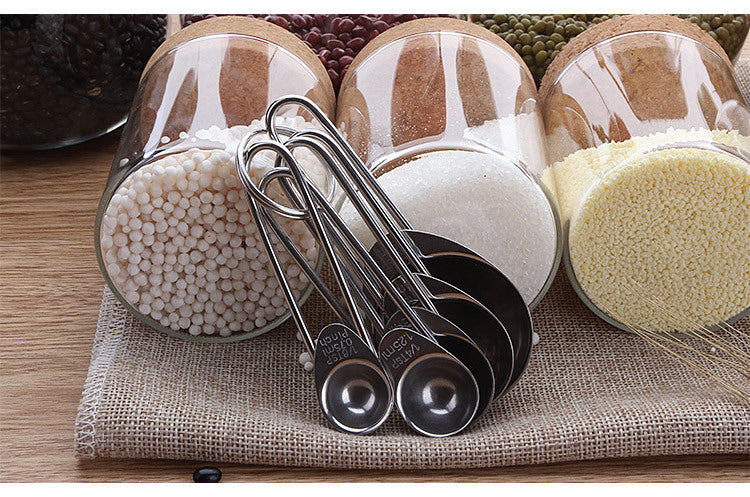 Baking Tool Stainless Steel Measuring Measuring Spoon 5-piece Set