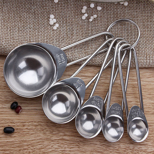 Baking Tool Stainless Steel Measuring Measuring Spoon 5-piece Set