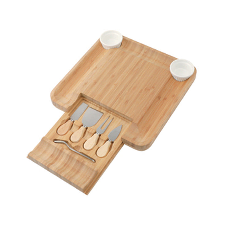 Chopping Board with knife and fork set