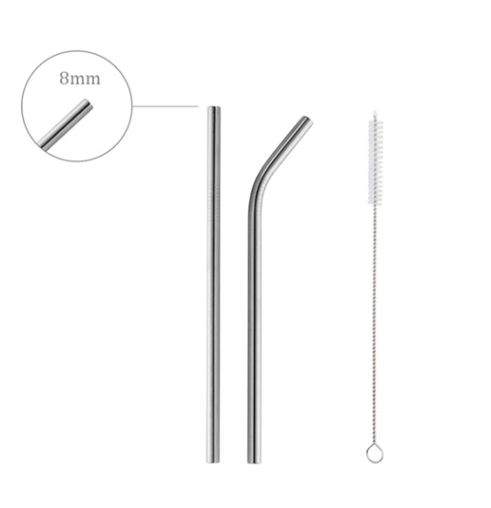 304 Stainless Steel Straw Straw Metal