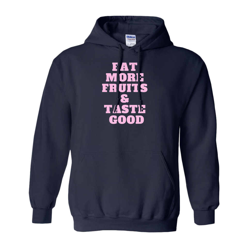 EAT MORE FRUITS PINK